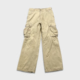 Vintage Y2K Ecko Unltd Pants Mens 30x30 Beige Relaxed Fit Wide Leg Baggy Cargo