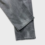 Levi's 541 Jeans Mens 32x29 Grey Athletic Taper Faded Stone Wash Denim Pants