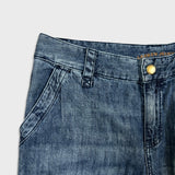Lauren Ralph Lauren Jeans Womens Size 10 Blue Cropped Cargo Dark Wash Denim Pants