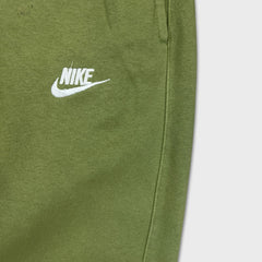 Nike Sportswear Sweatpants Mens Large Green Swoosh Taper Leg Fleece Jogger