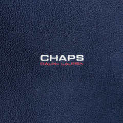 Vintage 90s Chaps Ralph Lauren Fleece Mens Large Blue Spell Out Pullover Jacket