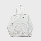 Nike Sportswear Hoodie Mens XS White Swoosh Pullover Hooded Sweater