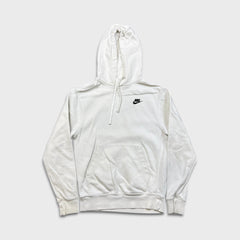 Nike Sportswear Hoodie Mens XS White Swoosh Pullover Hooded Sweater