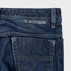 Diesel Safado Jeans Mens 32x30 Blue Regular Slim Straight Dark Wash Denim Pants