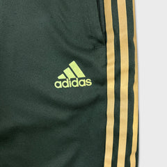 Adidas Climacool Track Pants Mens Large Green Essentials 3 Stripe Training Athletic Jogger