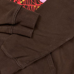 SS22 Sp5der Worldwide Angel Number Hoodie Mens Medium Brown 555 555 Hooded Sweater