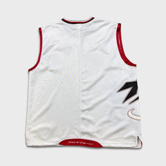 Vintage Y2K Reebok Above the Rim Basketball Jersey Mens Large White Sportswear