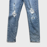 Levi's 512 Jeans Mens 30x30 Blue Slim Taper Medium Wash Distress Stretch Denim Pants