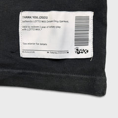 Mr. Saturday x Lotto Max T Shirt Mens XL Black Thank You For Dreaming Graphic Tee
