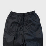 Vintage 90s Nike Sportswear Track Pants Mens Medium Black Swoosh Taper Athletic