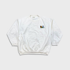Vintage 90s Disney Winnie The Pooh Mens Large White Castle Sweatshirt