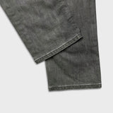Levi's 514 Jeans Mens 33x32 Gray Slim Straight Fit Stone Wash Faded Denim Pants