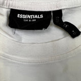 Fear of God Essentials T Shirt Mens Small White Spellout Boxy Tee