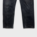 Vintage Y2K Levi's 505 Jeans Mens 33x30 Black Regular Fit Straight Leg Dark Wash Denim Pants