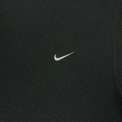 Vintage Y2K Nike Sportswear Fleece Mens Large Black Swoosh Pullover Jacket