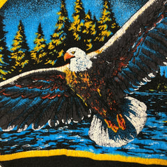 Vintage 90s South Dakota Eagle T Shirt Mens XL Black USA Animal Nature Tee
