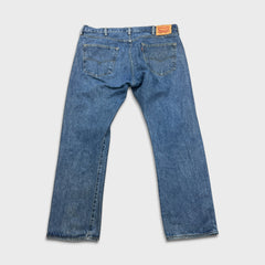 Levi's 501 Jeans Mens 38x30 Blue Original Fit Straight Medium Wash Denim Pants