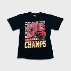 2019 Toronto Raptors Champions T Shirt Mens Medium Black NBA Basketball Tee
