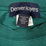 Vintage 90s Denver Hayes Blank T Shirt Mens Medium Blue Faded Short Sleeve Tee