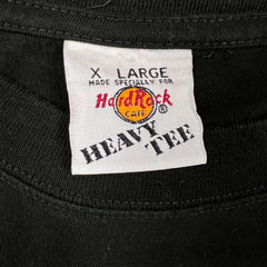 Vintage 90s Hard Rock Cafe Samurai Tokyo T Shirt Mens XL Black Kabuki Wave Tee