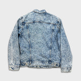 Levi's Type III Denim Jacket Mens Large Blue Acid Wash Western Trucker