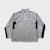 Vintage Y2K Nike ACG Fleece Mens XL Gray 1/4 Zip Therma Fit Pullover Jacket