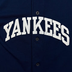 Vintage Starter New York Yankees Jersey Mens Medium Blue MLB Baseball