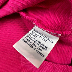 Vintage 90s Polo Ralph Lauren Shirt Mens Medium Pink Preppy Pony Casual Short Sleeve