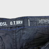 Diesel Only The Brave Pants Mens 34x26 Black Straight USA Cargo Utility Trouser