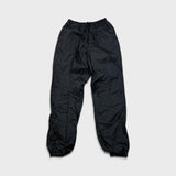 Vintage 90s Nike Sportswear Track Pants Mens Medium Black Swoosh Taper Athletic