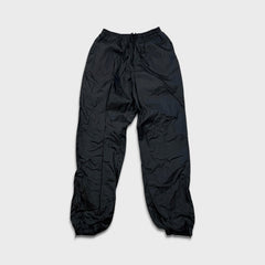 Vintage 90s Nike Sportswear Track Pants Mens Medium Black Swoosh Taper Athletic