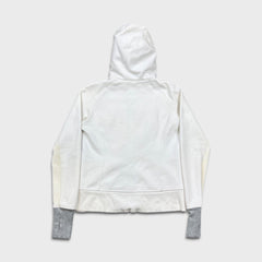 Lululemon Scuba Hoodie Womens Size 10 White Full Zip Sports Hooded Sweatshirt