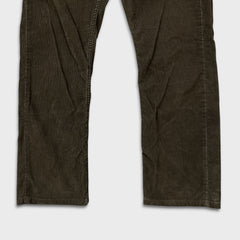 Levi's 514 Pants Mens 32x29 Brown Slim Straight Fit Corduroy Y2K Casual Trouser