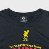 2019 Liverpool FC T Shirt Mens Medium Black Champions League Final Soccer Tee