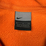 Vinatge Y2K Nike Sportswear Fleece Mens Large Orange Swoosh 1/4 Zip Outdoor Pullover Jacket