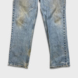 Vintage Y2K Levi's 516 Jeans Mens 36x30 Blue Slim Fit Straight Leg Light Wash Distress Denim Pants