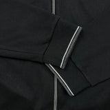 Robert Graham Sweatshirt Mens 2XL Black Full Zip Performance Athleisure Tracksuit Top