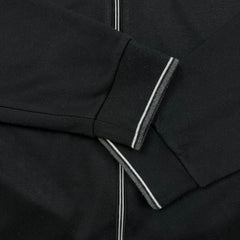 Robert Graham Sweatshirt Mens 2XL Black Full Zip Performance Athleisure Tracksuit Top