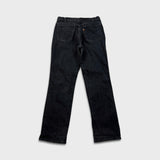 Vintage 90s Levi's 619 Jeans Mens 32x31 Black Slim Straight Orange Tab Dark Wash Denim Pants