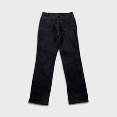 Vintage 90s Levi's 619 Jeans Mens 32x31 Black Slim Straight Orange Tab Dark Wash Denim Pants