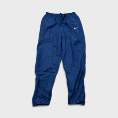 Vintage 90s Nike Sportswear Track Pants Mens Small Blue Swoosh Taper Athletic