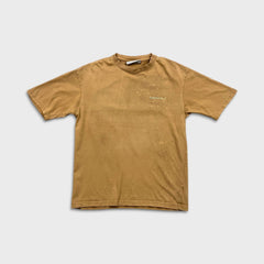 Fear of God Essentials T Shirt Mens Medium Brown Bleach Stained Faded Washed Tee