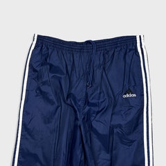 Vintage 90s Adidas Track Pants Mens Large Blue 3 Stripes Athletic Jogger