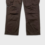 G-Star Raw 3301 Pants Mens 36x30 Brown 3D Straight Relaxed Utility Cargo Trouser