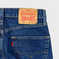 Levi's 505 Jeans Mens 30x30 Blue Regular Fit Straight Leg Medium Wash Denim Pants