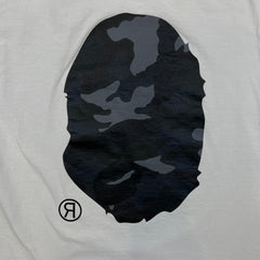 BAPE Camo Big Ape Head Tee Mens Large White A Bathing Ape Graphic T Shirt