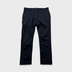 Dickies Pants Mens 34x28 Black Skinny Straight Workwear Casual Chino Trousers