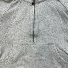 Lululemon Scuba Oversized 1/2 Zip Hoodie Womens XS Gray Hooded Sweater