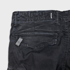 Diesel Only The Brave Pants Mens 34x26 Black Straight USA Cargo Utility Trouser