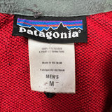 Patagonia Fleece Mens Medium Red Outdoor Pullover 1/4 Zip Jacket